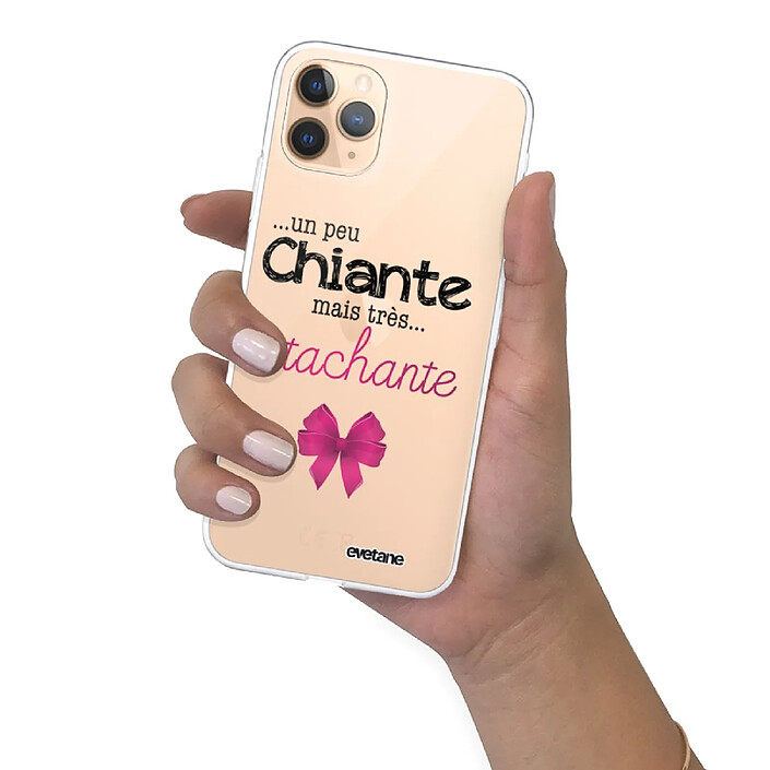 Evetane Coque iPhone 11 Pro 360 intégrale transparente Motif Un peu chiante tres attachante Tendance . pas cher