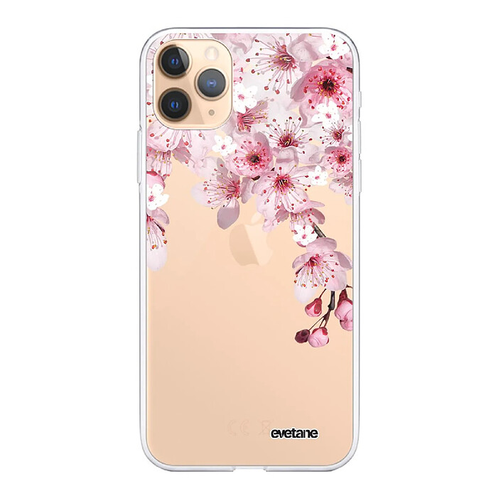 Evetane Coque iPhone 11 Pro Max 360 intégrale transparente Motif Cerisier Tendance .