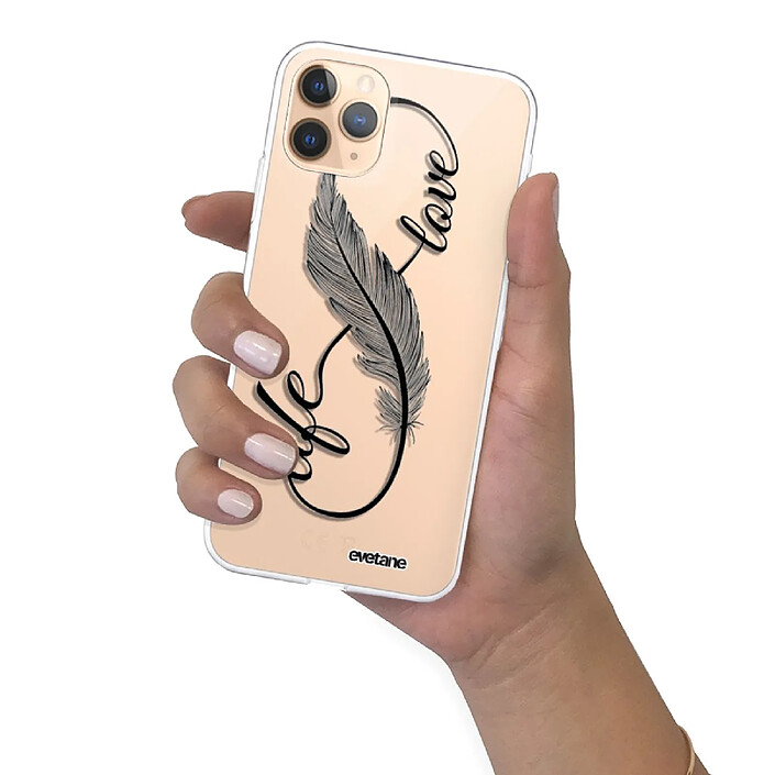Evetane Coque iPhone 11 Pro Max 360 intégrale transparente Motif Love Life Tendance . pas cher
