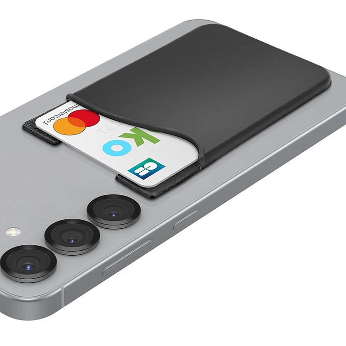 Acheter Avizar Porte-carte Smartphone et tablette Rangement pour carte Silicone adhésif Noir