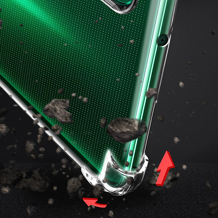 Avizar Pack Protection Huawei P40 Lite Coque Souple + Film Verre Trempé 9H pas cher