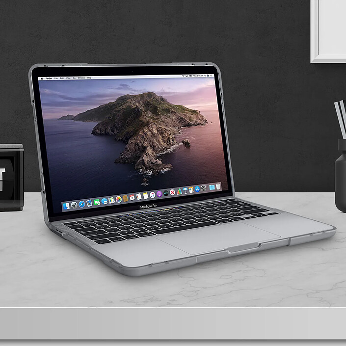 Avis Avizar Coque Macbook Pro 13'' 2020 Protection Intégrale Rigide Contour Souple Gris