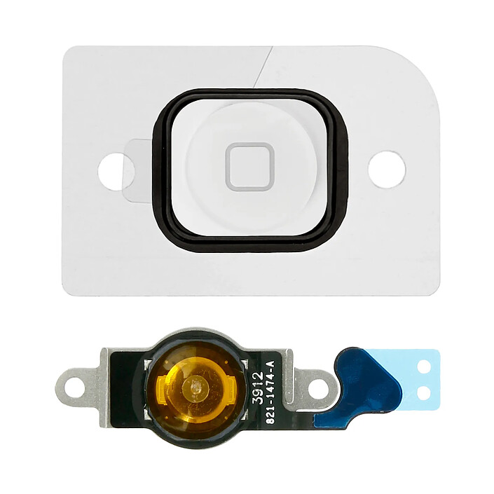 Avizar Bouton Home Complet avec nappe de connexion pour iPhone 5 Blanc