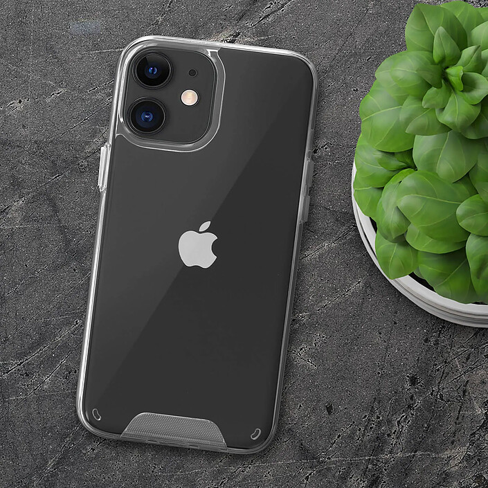 Avizar Coque Rigide pour iPhone 12 et iPhone 12 Pro Antichoc Contour Renforcé Transparent pas cher