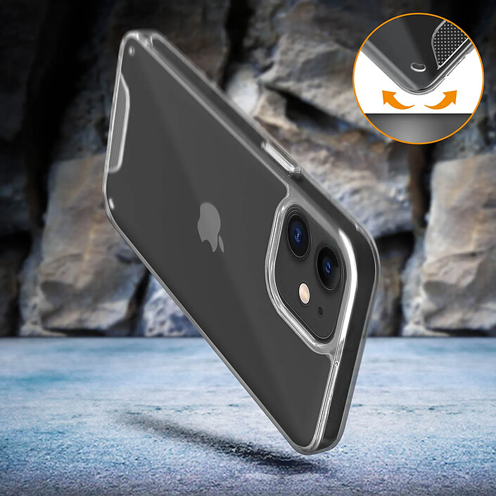 Acheter Avizar Coque Rigide pour iPhone 12 et iPhone 12 Pro Antichoc Contour Renforcé Transparent