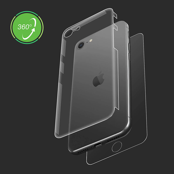 Avizar Film Protecteur Avant et Arrière pour iPhone SE 2022 Souple Antibactérien Transparent pas cher