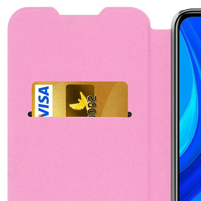 Avizar Étui Huawei P smart 2020 Portefeuille Clapet Porte-carte Rose pas cher
