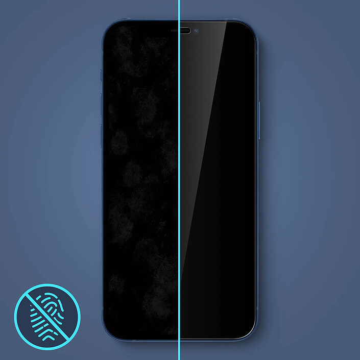 Avizar Film Écran Apple iPhone 12 / 12 Pro Verre Trempé 9H Anti-traces - Transparent pas cher