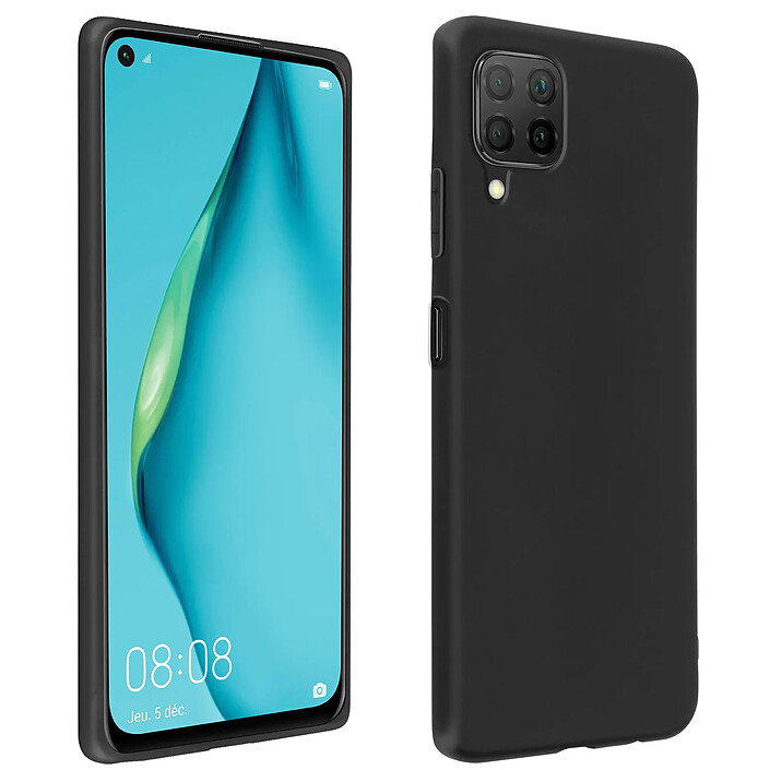 Avizar Coque pour Huawei P40 Lite Silicone Gel Flexible Ultra-fine et Légère Noir