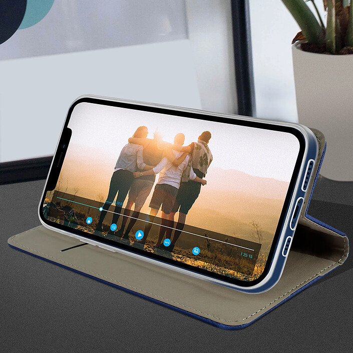 Acheter Avizar Étui Apple iPhone 12 Mini Housse Folio Porte-carte Fonction Support bleu