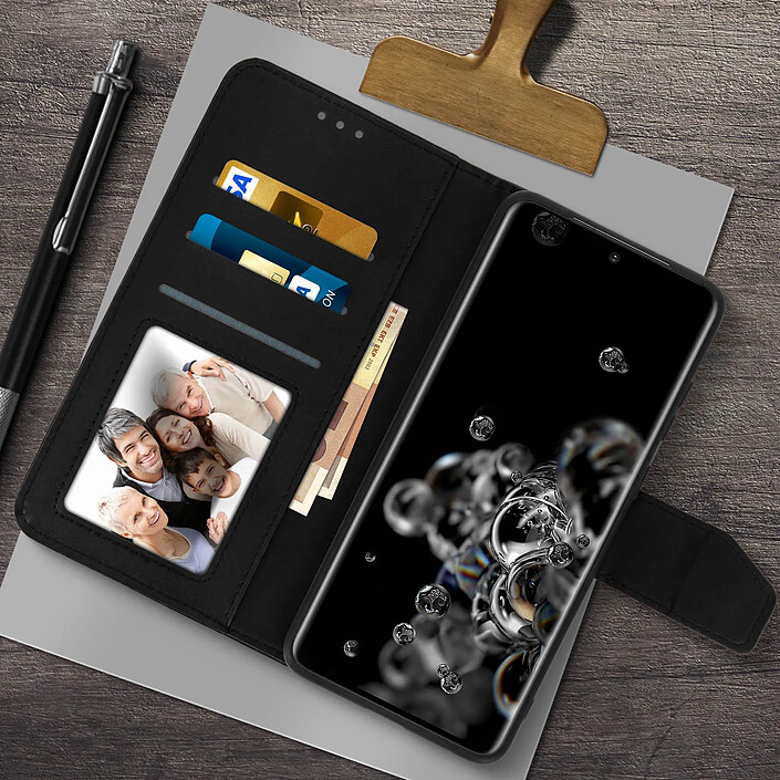 Avizar Housse pour Samsung Galaxy S20 Ultra Cuir Porte-carte Fonction Support Premium pas cher
