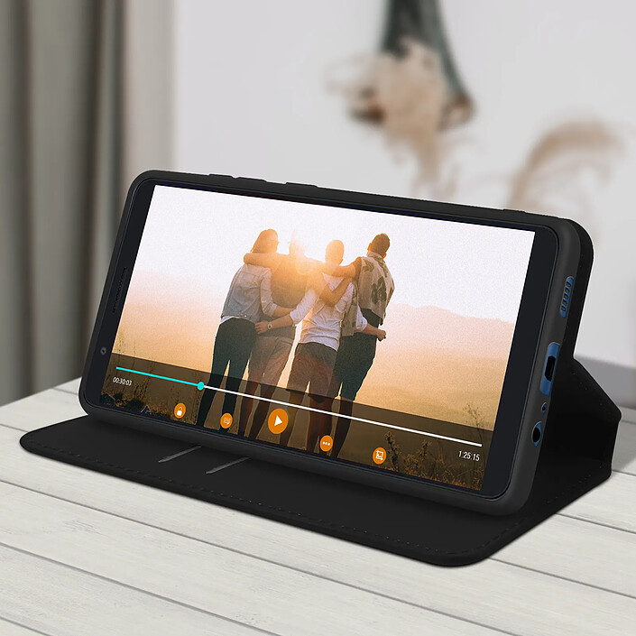 Acheter Avizar Housse Samsung Galaxy A01 Core Étui Folio Portefeuille Fonction Support noir