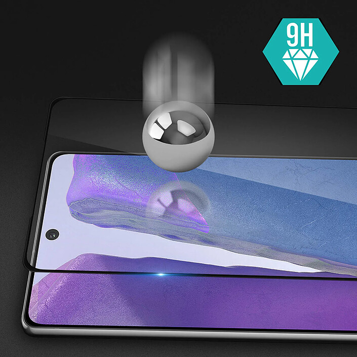 Acheter Avizar Protection d'Écran pour Galaxy Note 20 en Verre Trempé Incurvé Ultrasonique Noir transparent