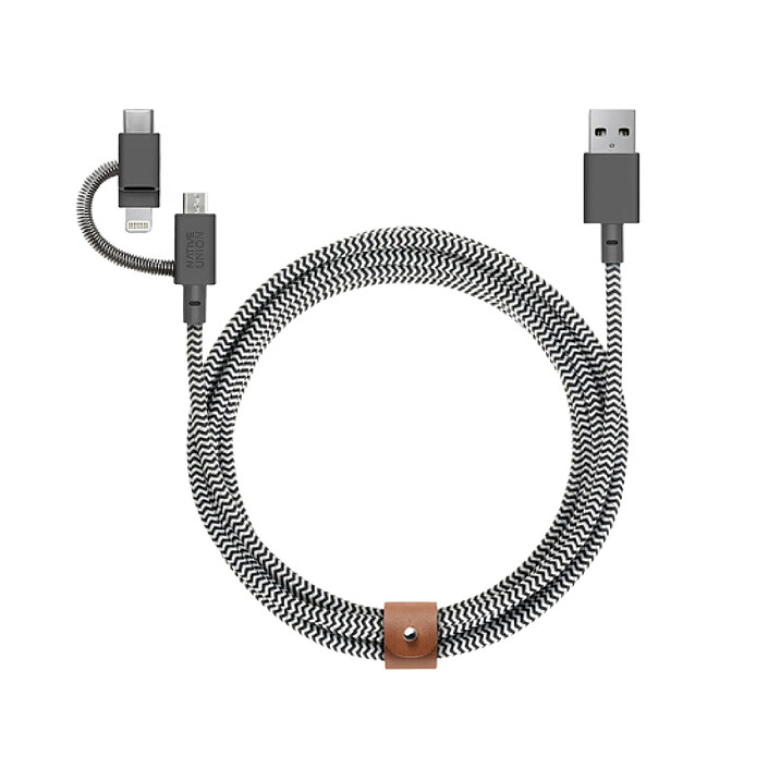 Native Union Eco Belt Câble Universel (2m) Zebra