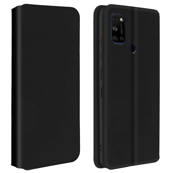 Avizar Housse Wiko View 5 / 5 Plus Étui Folio Portefeuille Fonction Support noir