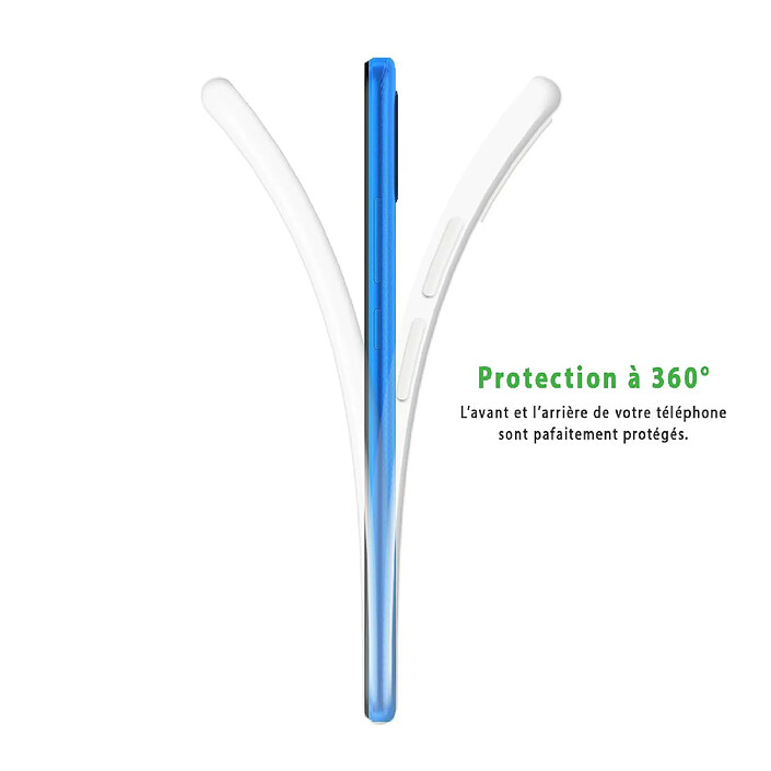 Acheter Evetane Coque Xiaomi Redmi 9A 360 intégrale transparente Motif Marbre noir Tendance .