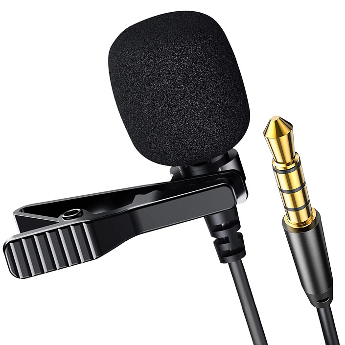 Avizar Micro-cravate Jack 3.5mm Enregistrement Audio avec Réduction de bruit
