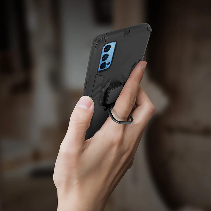 Avis Avizar Coque pour Oppo Reno 4 Pro 5G Hybride Antichoc Bague Métallique Support Vidéo