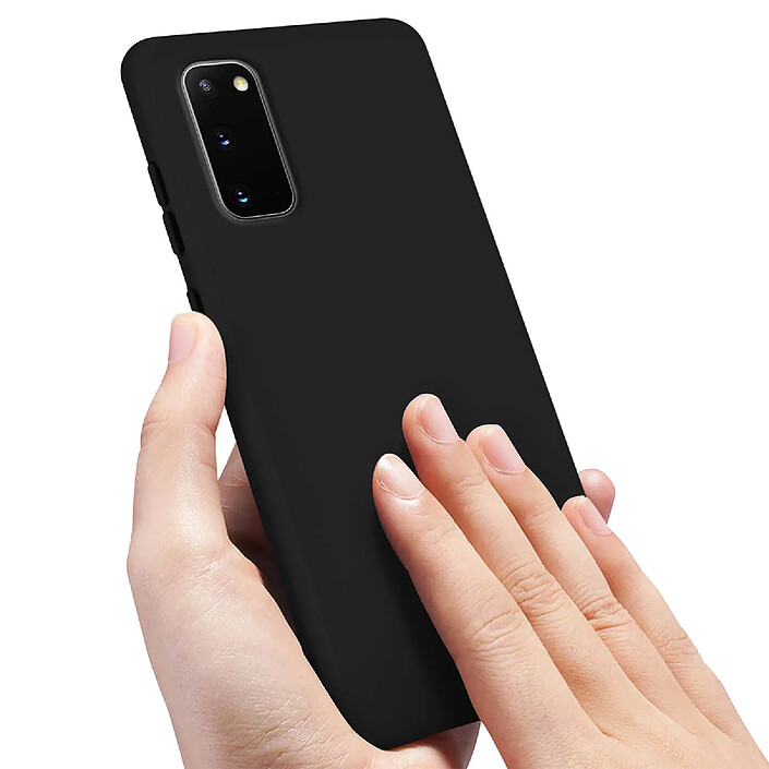 Acheter Avizar Coque Soft-Touch pour Samsung Galaxy S20 en Silicone Semi-rigide Antidérapant Noir