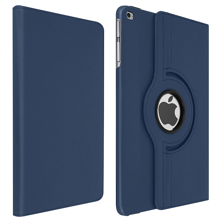 Avizar Étui avec Fonction Support Rotatif 360° Housse pour iPad Mini 4 / 5 Bleu nuit