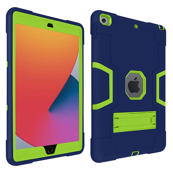 Avizar Coque Enfant avec Support pour iPad 9 2021 iPad 8 2020 iPad 7 2019 Bleu nuit