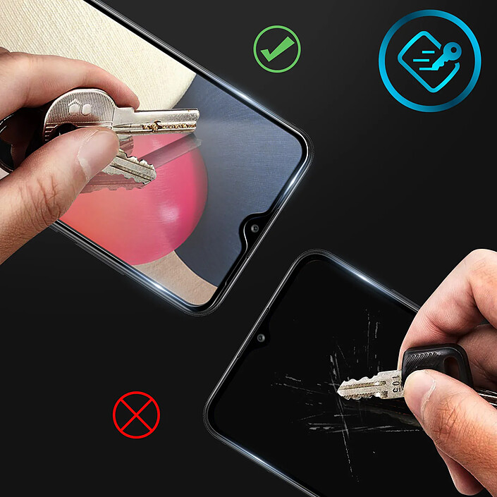 Avis Avizar Film Samsung Galaxy A12 Verre Trempé Incurvé Transparent Contour Noir