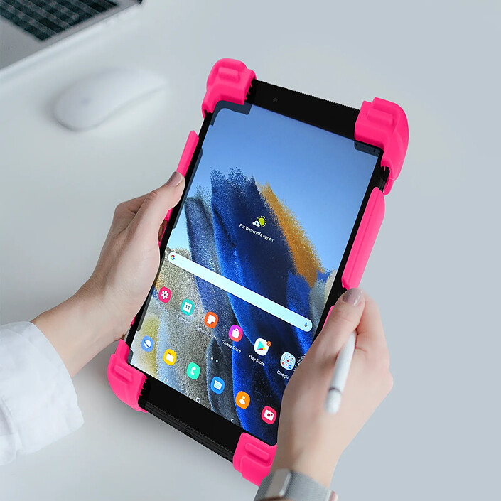 Avizar Coque pour Tablette 7.9 à 9 pouces Universel Bumper Silicone Gel Mode Support pas cher