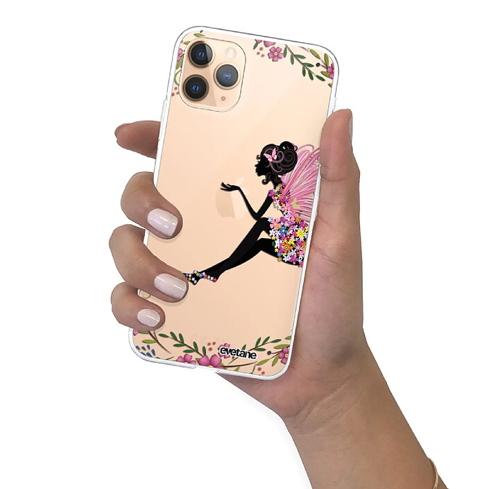 Evetane Coque iPhone 11 Pro Max 360 intégrale transparente Motif Fée Fleurale Tendance . pas cher