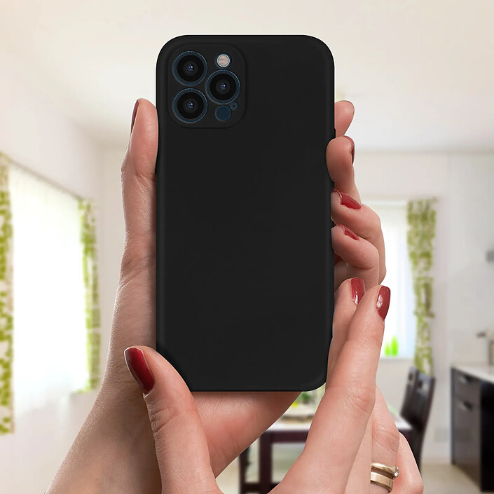 Acheter Avizar Coque pour iPhone 12 Pro Max Protection Arrière Rigide et Avant Souple Noir