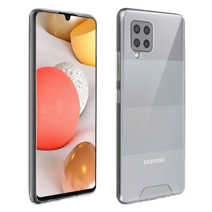 Avizar Coque Samsung Galaxy A42 5G Coins Bumper Antichoc Collection Cristal