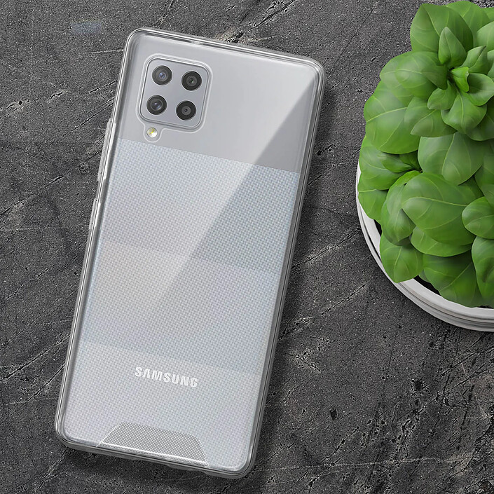 Avizar Coque Samsung Galaxy A42 5G Coins Bumper Antichoc Collection Cristal pas cher