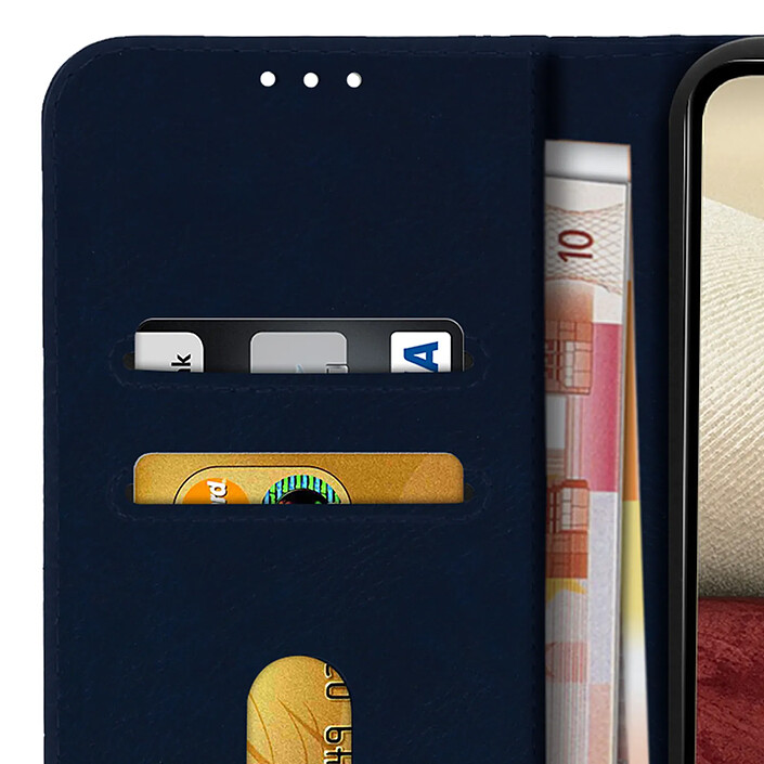 Avizar Étui pour Samsung Galaxy A12 Clapet Portefeuille Support Vidéo pas cher