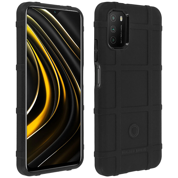 Avizar Coque pour Xiaomi Poco M3/pour Xiaomi Redmi 9T Carreaux Relief Renforcé Anti-trace