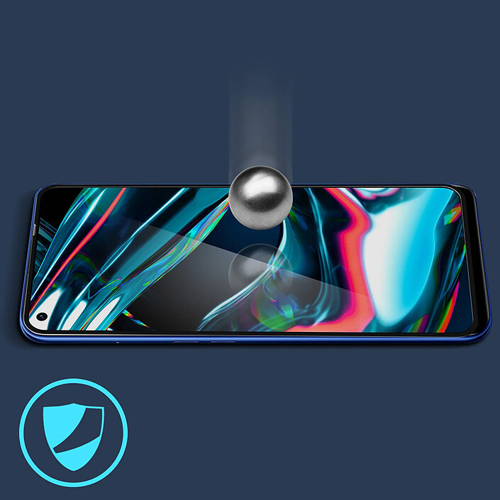Acheter Avizar Film Realme 7 Pro Verre Trempé 9H Anti-traces Transparent Contour noir