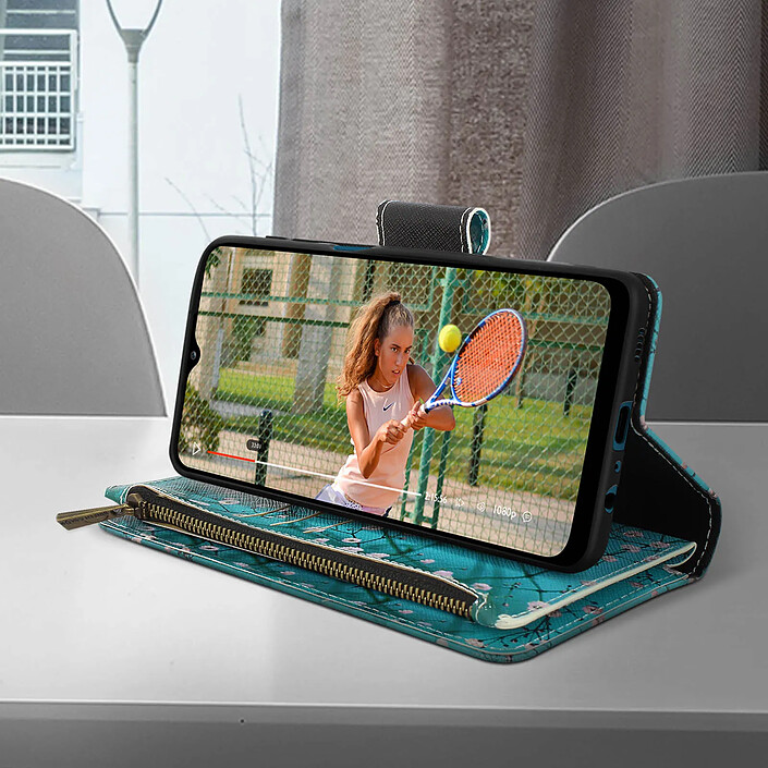 Avis Avizar Étui pour Samsung Galaxy A12 Clapet Multicompartiments Support Vidéo Petites Fleurs