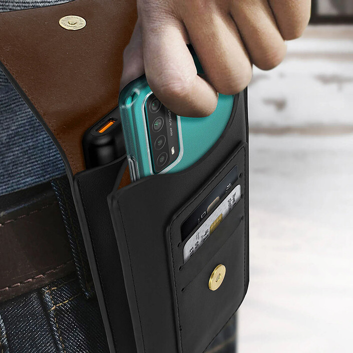 Avizar Étui Ceinture pour Smartphone Multipoche Vertical Horizontal Bouton Magnétique pas cher