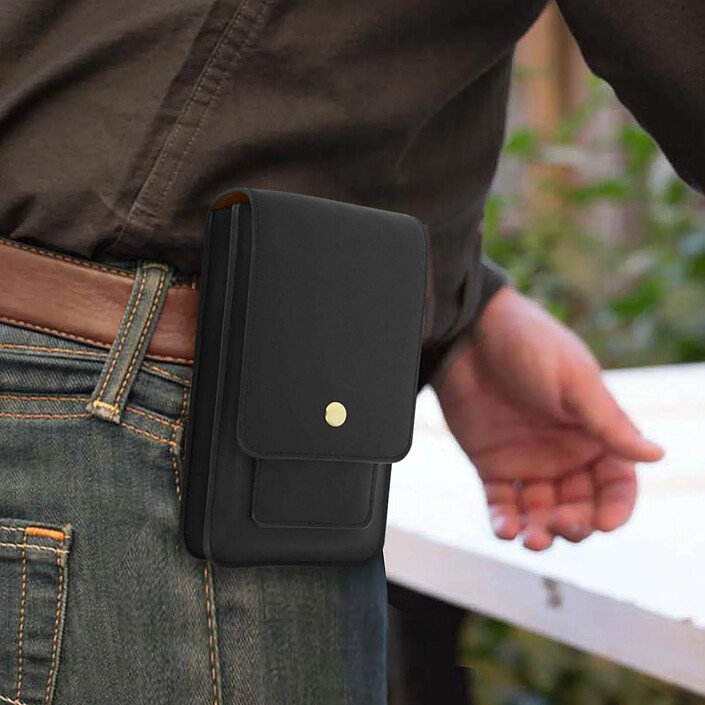 Avis Avizar Étui Ceinture pour Smartphone Multipoche Vertical Horizontal Bouton Magnétique