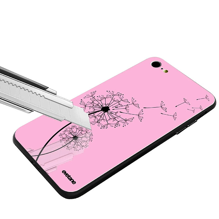 Evetane Coque en verre trempé iPhone 6 Plus / 6S Plus Pissenlit . pas cher