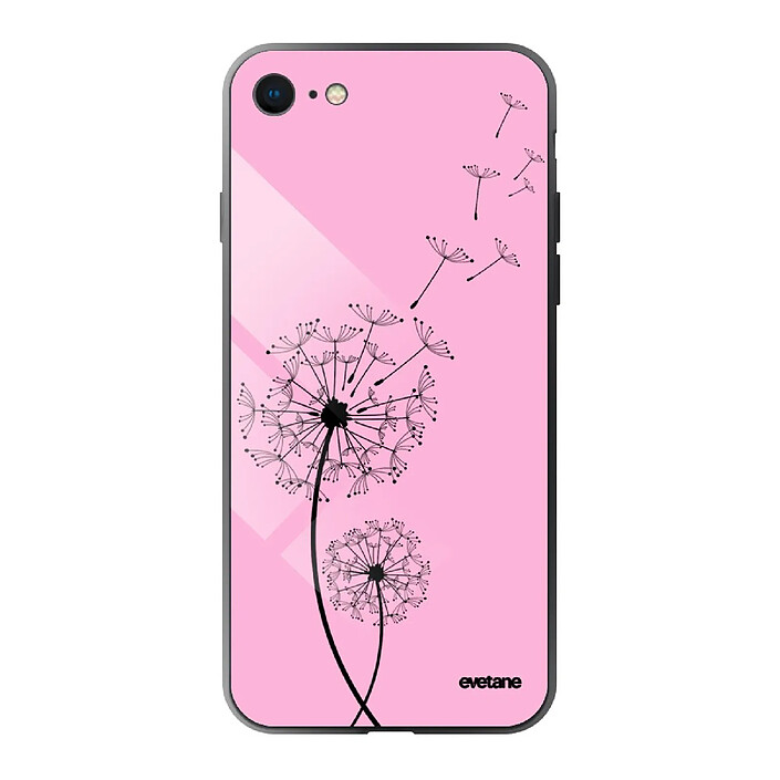 Evetane Coque en verre trempé iPhone 6 Plus / 6S Plus Pissenlit .