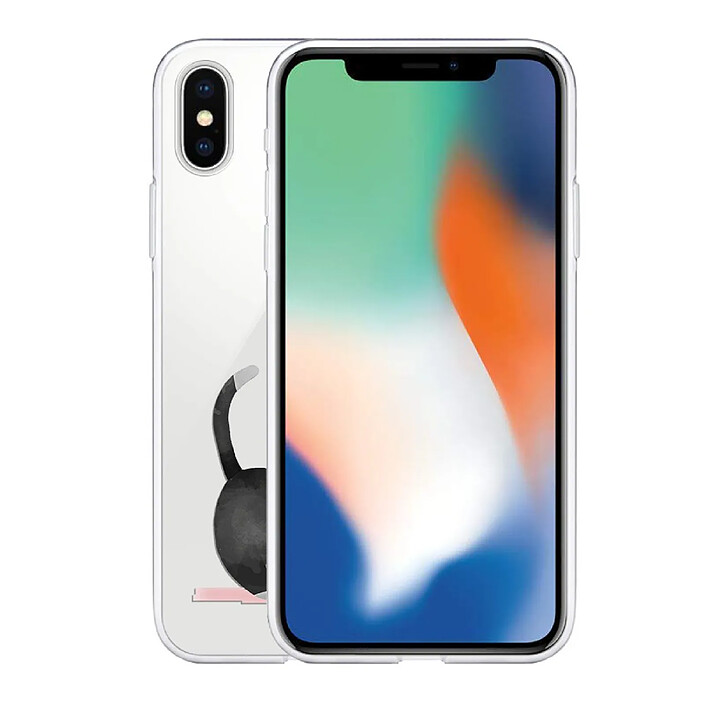 Avis Evetane Coque iPhone Xs Max silicone transparente Motif Chuis pas du matin ultra resistant