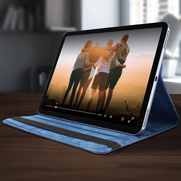 Housse pour iPad Air 2025 / 2024 / 2022 / 2020 Fonction Support Rotatif 360° Bleu pas cher