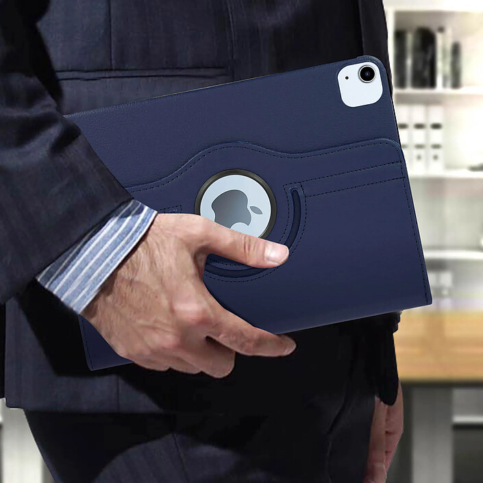 Avis Housse pour iPad Air 2025 / 2024 / 2022 / 2020 Fonction Support Rotatif 360° Bleu