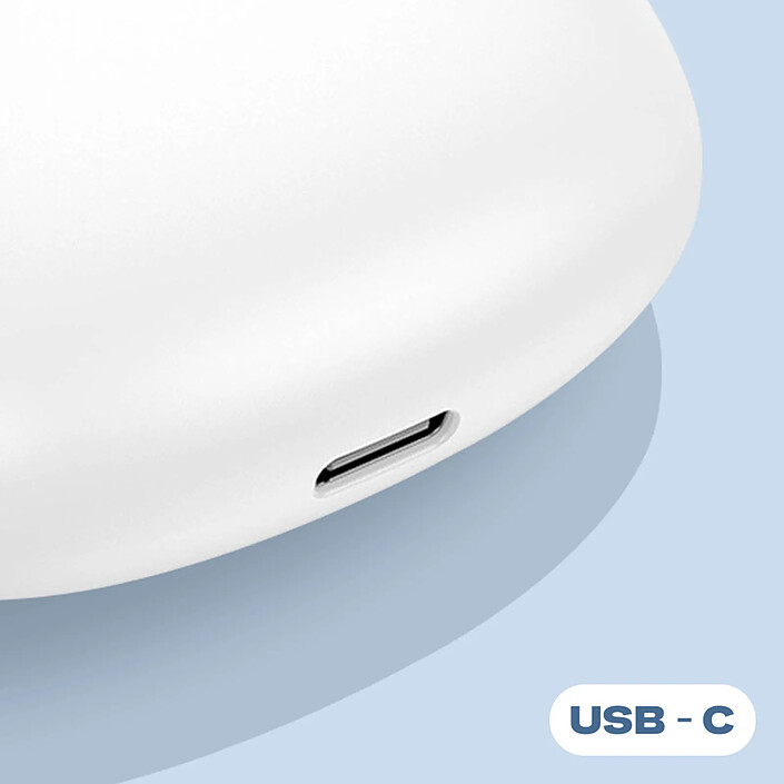 Avizar Ecouteurs Sans Fil Bluetooth Oreillettes Intra-auriculaires Dock de charge Blanc pas cher