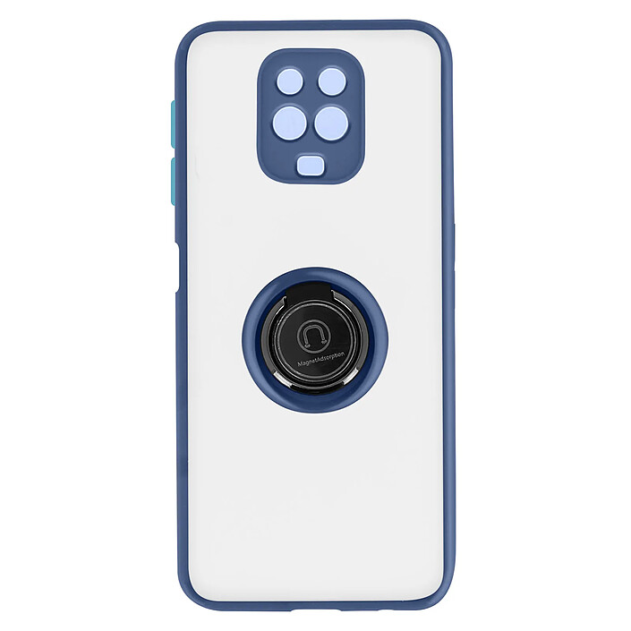 Avizar Coque pour Xiaomi Redmi Note 9 Pro Max / 9 Pro / 9S Bague Métallique Support Bleu