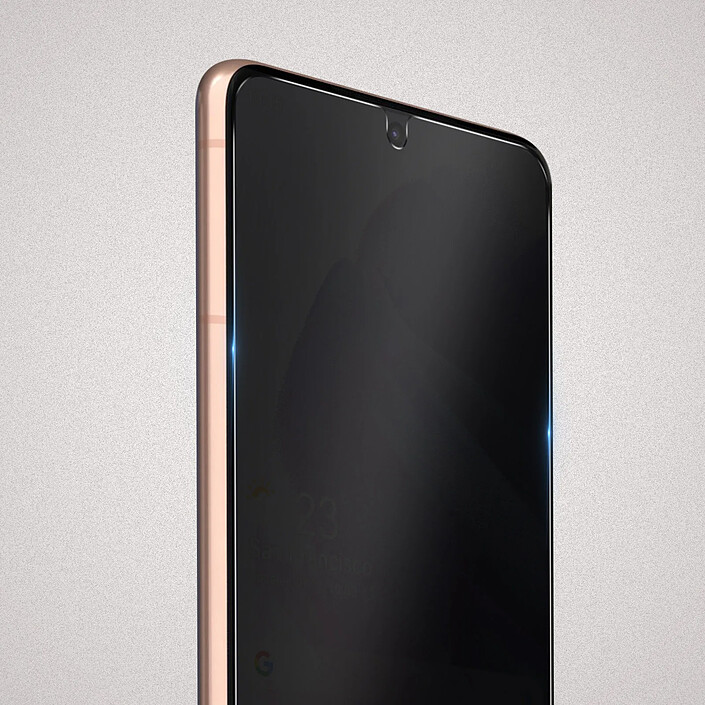 Avizar Film pour Samsung Galaxy S21 Plus Souple Flexible Anti-espion Anti-rayure Noir pas cher
