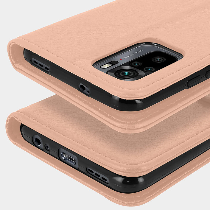 Avizar Étui Redmi Note 10 / 10s avec Porte-carte Fonction Support rose pas cher