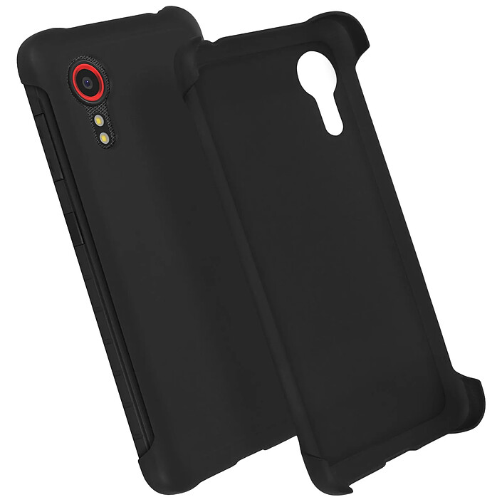 Avizar Coque pour Samsung Galaxy Xcover 5 Bumper Polycarbonate rigide Toucher gomme Anti-traces Noir pas cher