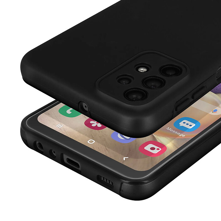 Avizar Coque Intégrale pour Galaxy A32 5G Protection Avant Souple et Dos Rigide Noir pas cher