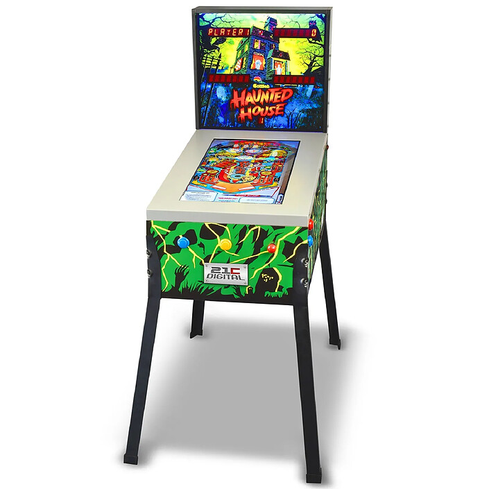Flipper 21C Digital - Flipper numérique avec 12 jeux classiques Gottlieb
