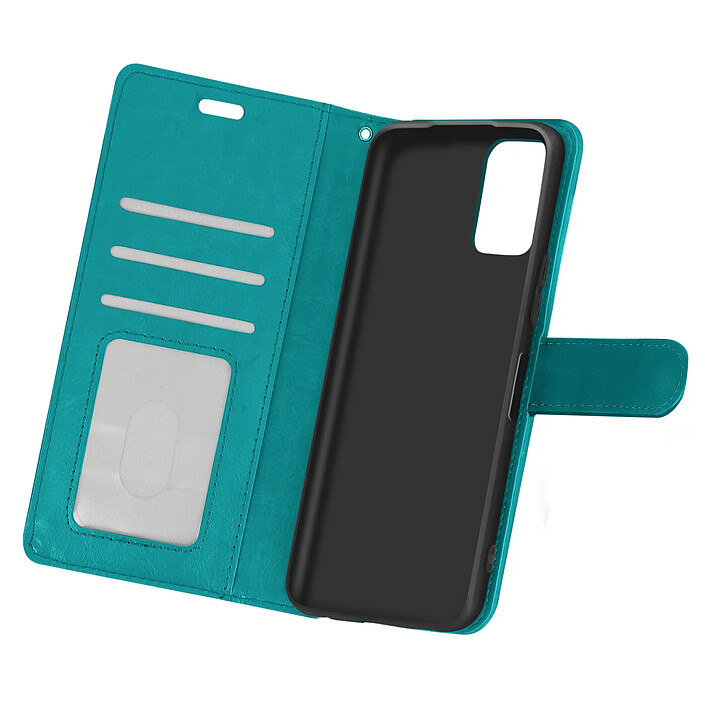 Avizar Étui pour Xiaomi Redmi Note 10 Pro Vintage Porte-carte Fonction Support Bleu